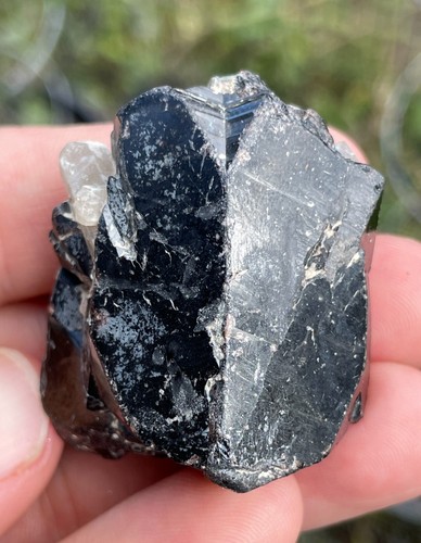 Twinned cassiterite crystal - cassiterite,